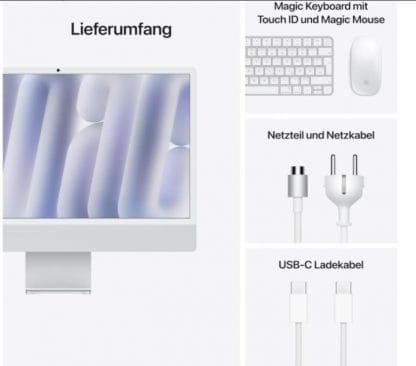 Apple iMac All-in-One Desktop-Computer mit M4 Chip mit 10 Core CP